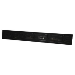 Porte manteaux d'écolier avec étiquettes en bois patiné noir 0