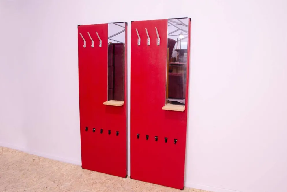 Portemanteaux des années 60 par Drevokov, Tchécoslovaquie, ensemble de 2
