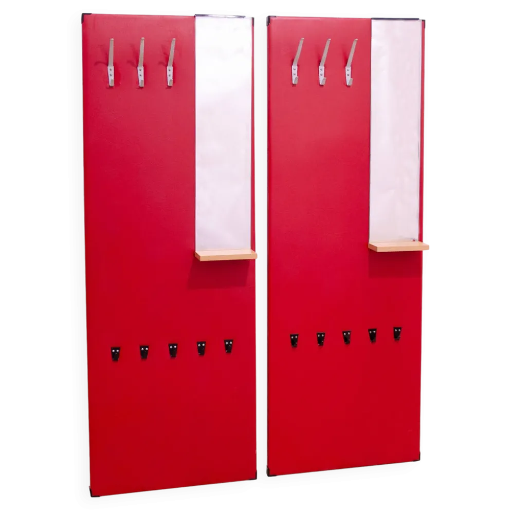Portemanteaux des années 60 par Drevokov, Tchécoslovaquie, ensemble de 2