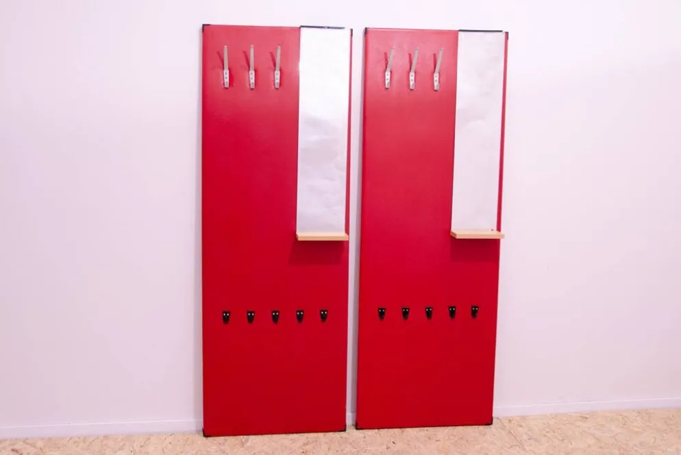 Portemanteaux des années 60 par Drevokov, Tchécoslovaquie, ensemble de 2