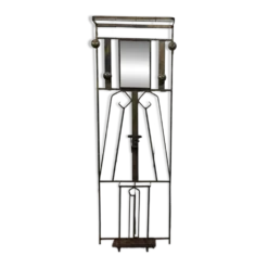 Porte manteaux de style art déco en fer des années 1960