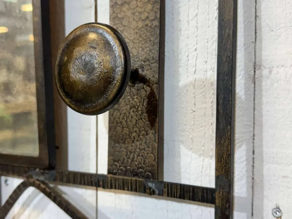 Porte manteaux de style art déco en fer des années 1960