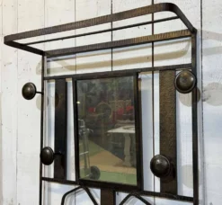 Porte manteaux de style art déco en fer des années 1960
