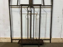 Porte manteaux de style art déco en fer des années 1960