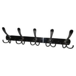 Porte manteaux en fer chromé avec 5 patères