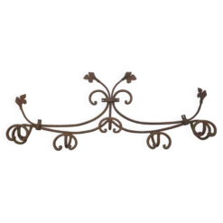 Porte manteaux en fer forgé 5 patères