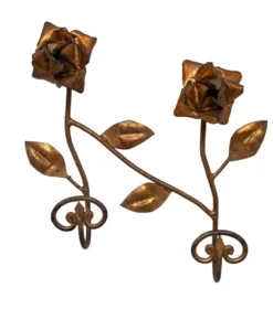 porte-manteaux en métal doré des années 1950 France