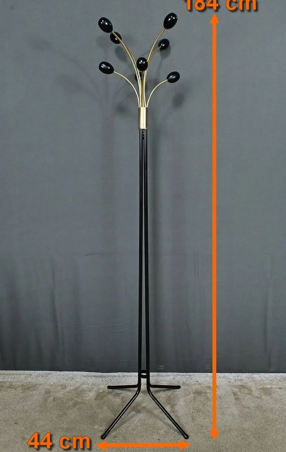Porte-Manteaux en Métal Laqué, Design Italien – 1960