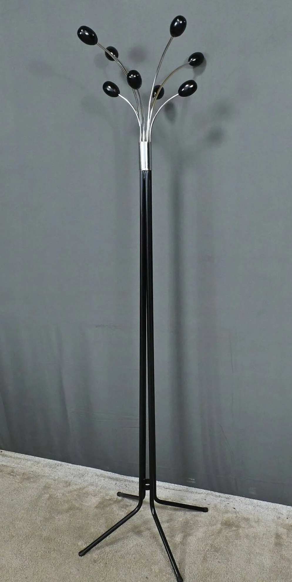 Porte-manteaux en métal laqué, design italien – 1960