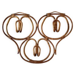 Porte manteaux en rotin Franco Albini 1960