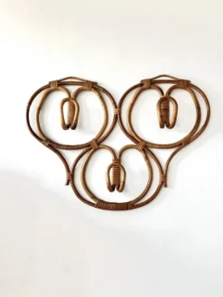 Porte manteaux en rotin Franco Albini 1960