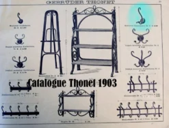 Porte manteaux et chapeaux THONET à deux esses