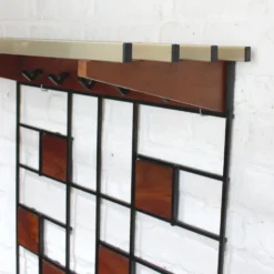 Porte-manteaux mural moderniste 1960s
