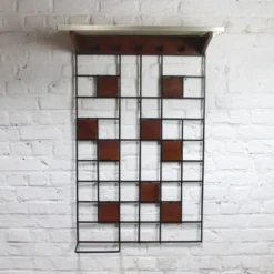 Porte-manteaux mural moderniste 1960s