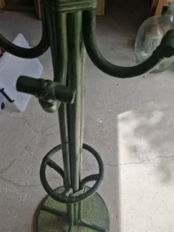 Porte-manteaux perroquet en rotin vert