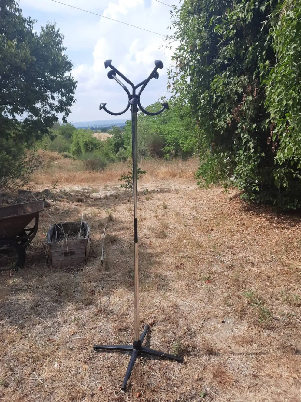 Porte-manteaux Pivotant en Métal Chromé 1960