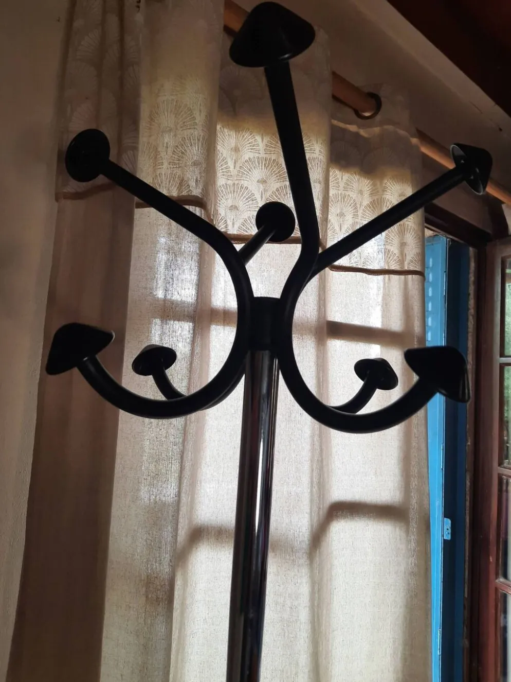Porte-manteaux Pivotant en Métal Chromé 1960