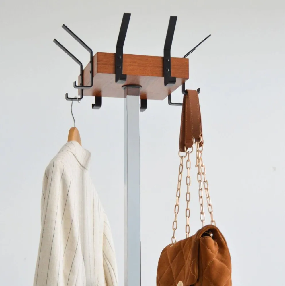 Porte manteaux / Porte parapluie scandinave sur pied 1950 vintage