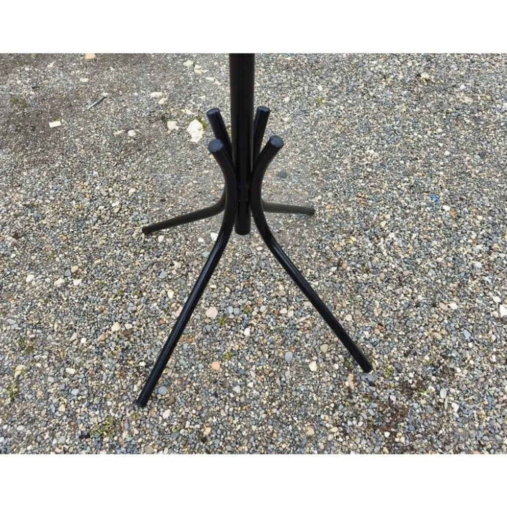 Porte manteaux vintage, métal et boules bois