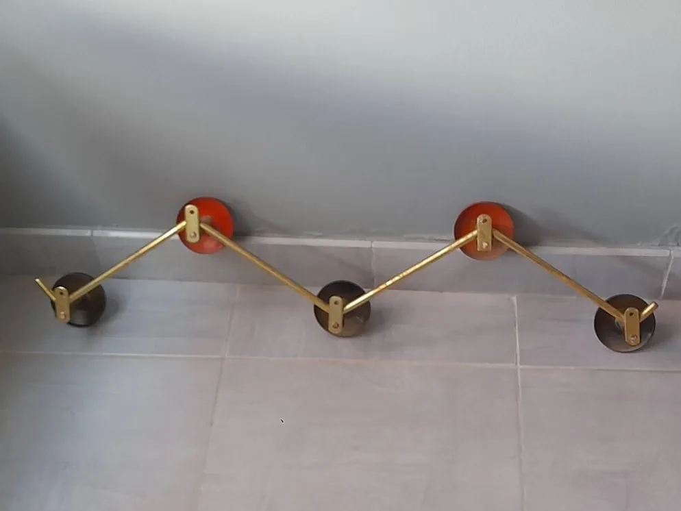 Portemanteau zigzag en métal