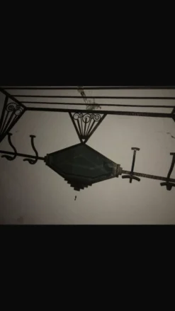 Porte mateau art déco fer forgé