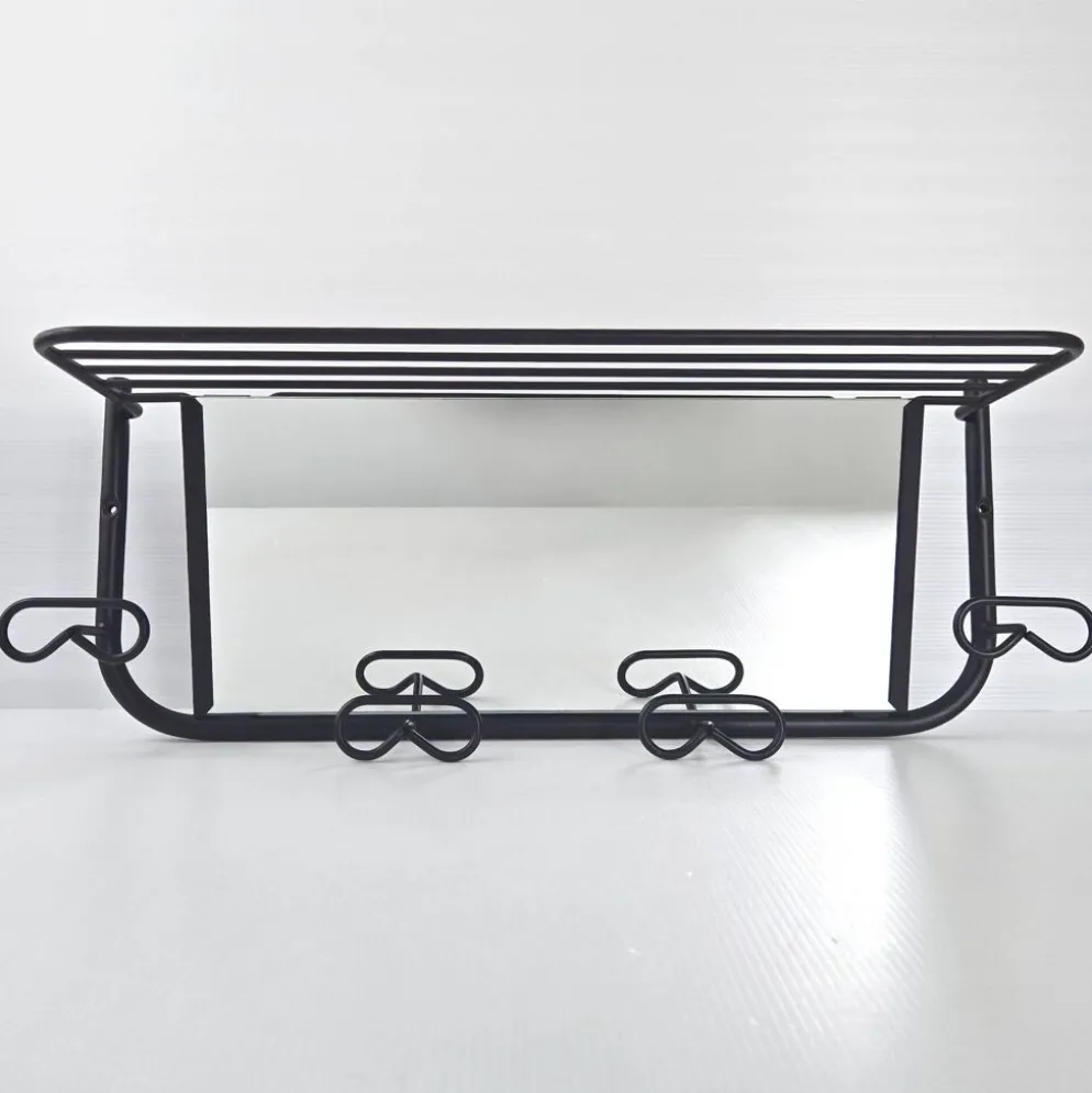 Portemateau & miroir vintage 1950