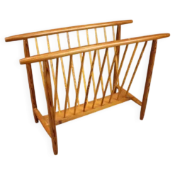 Porte-revues en bois du milieu du siècle