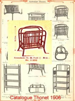 Porte-revues THONET N° 33 de 1904 - Secession viennoise -