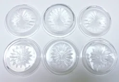 6 portes carafes à huile Baccarat 1916