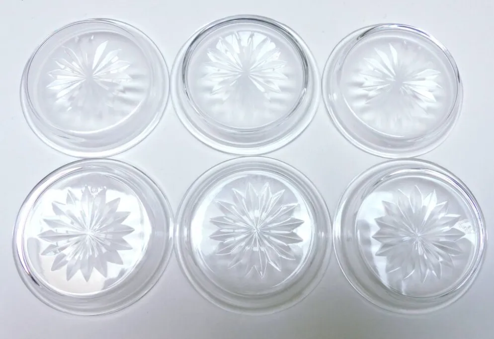 6 portes carafes à huile Baccarat 1916