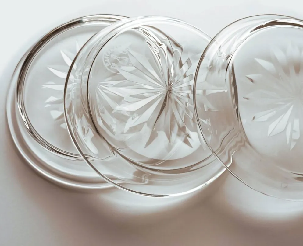 6 portes carafes à huile Baccarat 1916