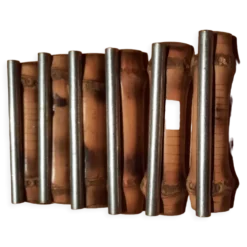 6 portes couteaux en bambou et métal