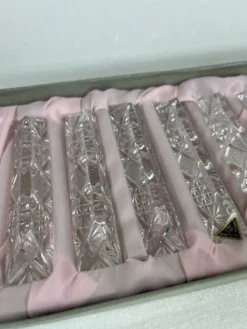 12 Portes couteaux en cristal