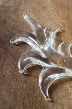 5 portes-couteaux soliflore en cristal