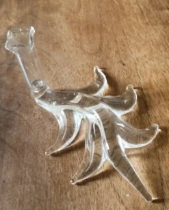 5 portes-couteaux soliflore en cristal