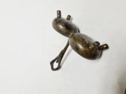 Porte-sel et poivre Art Nouveau par Niemen Glassworks, Pologne, années 1920