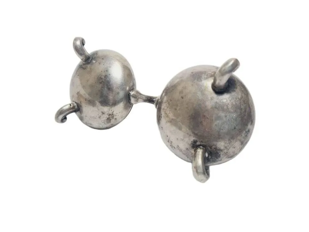 Porte-sel et poivre en argent éclectique, Allemagne, années 1890.
