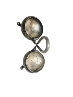 Porte-sel et poivre en argent éclectique, Allemagne, années 1890.