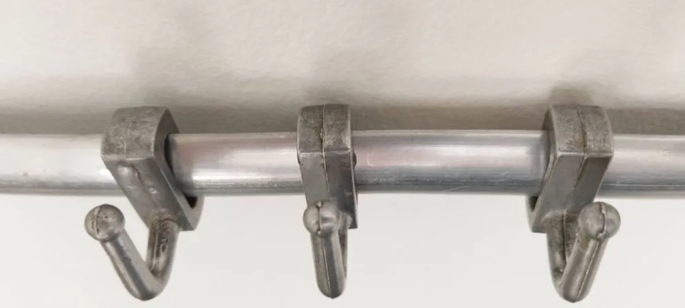 Porte-torchons en aluminium, patère de cuisine