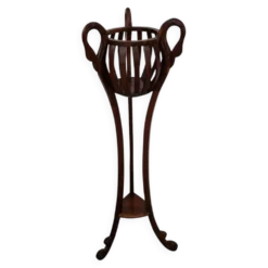 Porte-vase vintage en cerisier