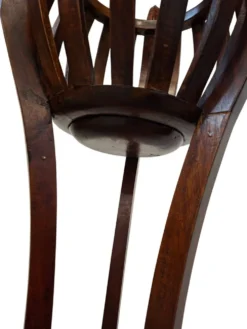 Porte-vase vintage en cerisier
