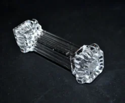Portieux lot de 10 porte-couteaux anciens en verre moulé – art de la table