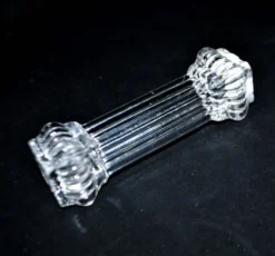 Portieux lot de 10 porte-couteaux anciens en verre moulé – art de la table