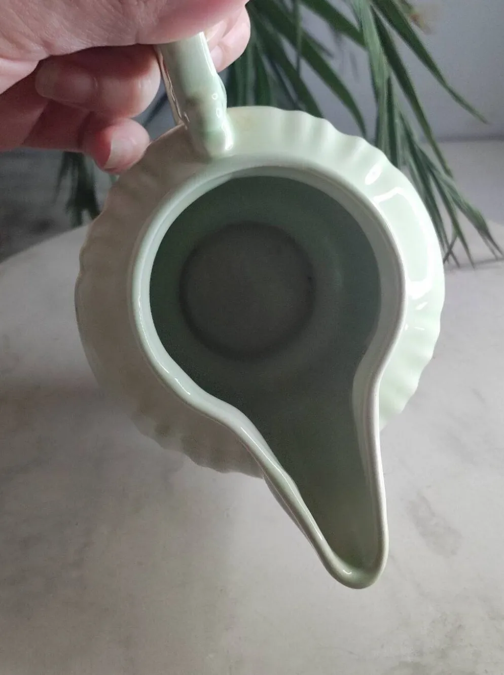 Pot a lait céramique vert