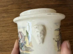 Pot ancien Sarreguemines, terrine collection vintage Obernai Alsace, Henri