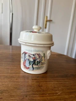Pot ancien Sarreguemines, terrine collection vintage Obernai Alsace, Henri