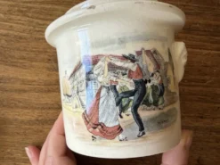 Pot ancien Sarreguemines, terrine collection vintage Obernai Alsace, Henri