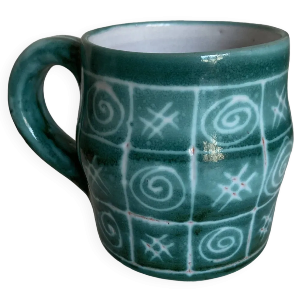 Pot à anse de Robert Picault Vallauris 1960