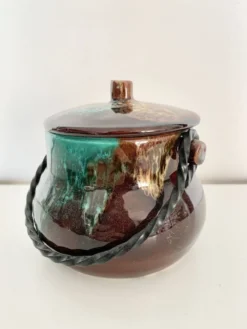 Pot couvert en céramique « Lava » Vallauris