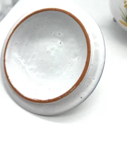 Pot couvert en faïence décor rustique – motif coq – XXe siècle